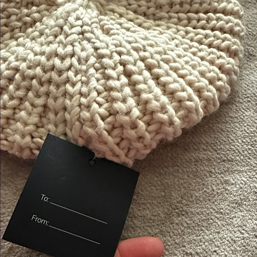 Babo Florence Cozy Knit Kids Cap - Cream
